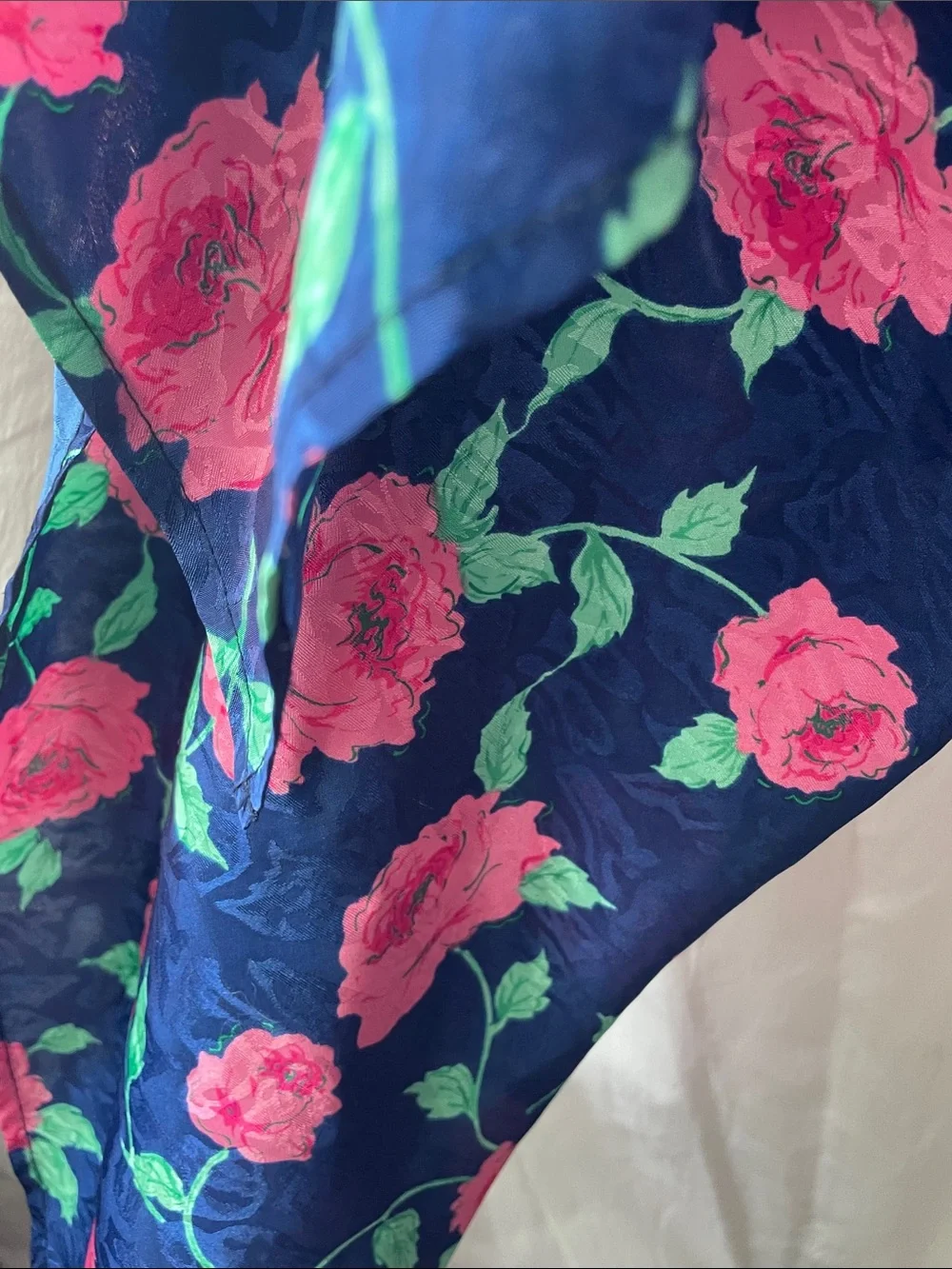 VTG SILK JACQUARD WRAP